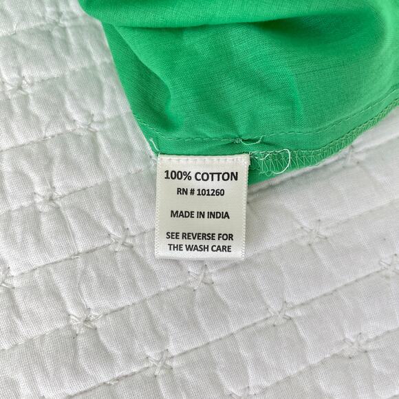 New True Destinations Long Sleeve Cotton Buttoned Tunic Blouse in Green Size S - Picture 4 of 5